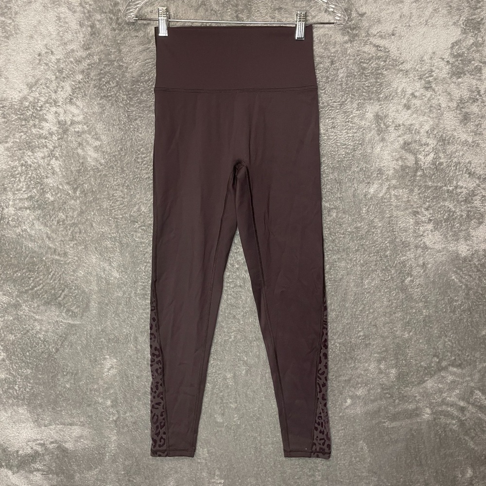 Offline Aerie Women High Rise Goals 7/8 Leggings Mesh Animal Print Brown M